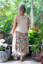 Load image into Gallery viewer, Ruffle Up High-Lo Top - Parchment Floral