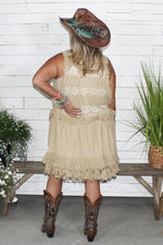 Load image into Gallery viewer, Tattered Treasure Tunic - Tea Stain