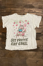 Load image into Gallery viewer, Worn and Weathered Tee - Eat Cake