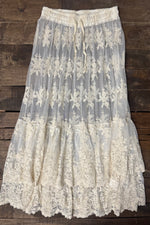 Load image into Gallery viewer, Whispered Skies Skirt - Parchment