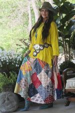Load image into Gallery viewer, Patchwork Sunrise Skirt - Multi JG-189