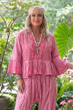 Load image into Gallery viewer, Heirloom Eyelet Top - Petal Pink