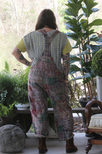 Load image into Gallery viewer, Travels Await Overalls - Navy Plaid