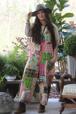 Load image into Gallery viewer, Patchwork Gardens Overalls