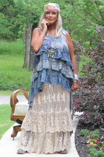 Load image into Gallery viewer, Whispered Skies Skirt - Oatmeal
