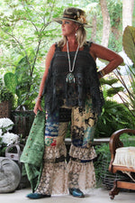 Load image into Gallery viewer, Moon Petal Ruffle Pants - Patched Lace