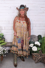 Load image into Gallery viewer, HJG Sunwashed Bloom Dress - Golden