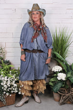 Load image into Gallery viewer, Morning Meadow Dress - Chambray
