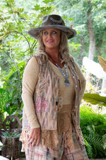 Load image into Gallery viewer, Balinese Walks Vest - Plum Tribal