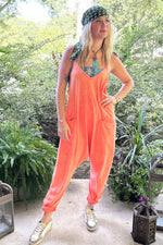 Load image into Gallery viewer, Can't Miss This Romper - Tangerine