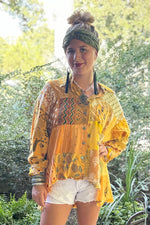 Load image into Gallery viewer, Patchwork Sunrise Top - Sunshine JG-152