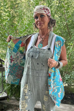 Load image into Gallery viewer, Patchwork Sunrise Reversible Vest - JG-91