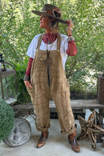 Load image into Gallery viewer, Travels Await Overalls - Dark Olive