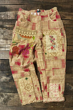 Load image into Gallery viewer, Traveling On Pants - Magenta Plaid