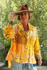 Load image into Gallery viewer, Patchwork Sunrise Top - Sunshine JG-152