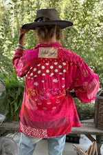 Load image into Gallery viewer, Patchwork Sunrise Top - Magenta JG-150