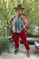 Load image into Gallery viewer, All The Things Trouser - Ruby Velvet