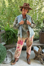 Load image into Gallery viewer, Traveling On Pants - Magenta Plaid