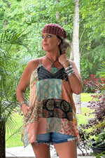 Load image into Gallery viewer, Patchwork Sunrise Tank - Multi JG-219