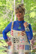 Load image into Gallery viewer, Trellis Vines Lace Top - Royal