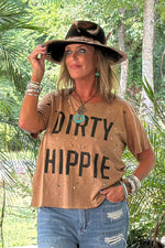Load image into Gallery viewer, Dirty Hippie Tee - Vintage Chocolate