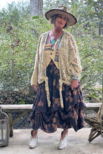 Load image into Gallery viewer, Ruffled Up Skirt - Plum Tie Dye
