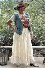 Load image into Gallery viewer, Romantic Views Skirt - Parchment