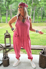 Load image into Gallery viewer, Can't Miss This Romper - Vintage Scarlet