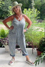 Load image into Gallery viewer, Can't Miss This Romper - Vintage Denim