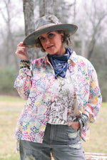 Load image into Gallery viewer, Splash Of Color Embroidered Top - Sunshine