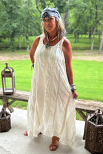 Load image into Gallery viewer, In Line Dress - Parchment