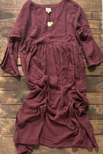 Load image into Gallery viewer, Breezy Afternoon Dress -Plum JG-159