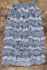 Load image into Gallery viewer, Victorian Romance Skirt - Chambray