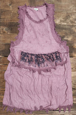 Load image into Gallery viewer, Ruffle Up High-Lo Top - Plum