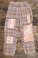 Load image into Gallery viewer, Traveling On Pants - Lavender Plaid