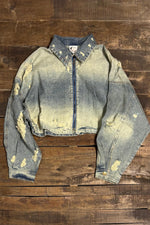 Load image into Gallery viewer, Uptown Crop Denim Jacket