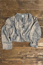 Load image into Gallery viewer, Patchwork Skies Crop Jacket - Midnight