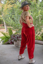 Load image into Gallery viewer, All The Things Trouser - Ruby Velvet