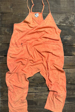 Load image into Gallery viewer, Can't Miss This Romper - Tangerine