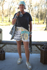 Load image into Gallery viewer, Moon Dance V-Neck Tee - Midnight