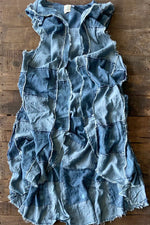 Load image into Gallery viewer, Patchwork Skies Hooded Vest Duster