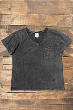 Load image into Gallery viewer, Moon Dance V-Neck Tee - Midnight
