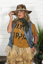 Load image into Gallery viewer, Dirty Hippie Tee - Vintage Mustard
