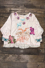 Load image into Gallery viewer, HJG Gilded Bloom Top - Flutter
