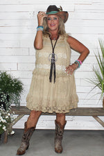 Load image into Gallery viewer, Tattered Treasure Tunic - Tea Stain
