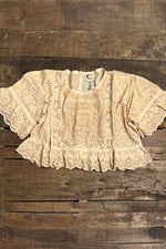 Load image into Gallery viewer, Softly Worn Eyelet Top - Oatmeal
