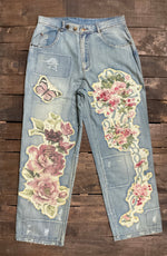 Load image into Gallery viewer, Peace and Love Jeans - Floral Garden
