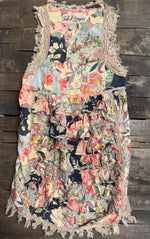 Load image into Gallery viewer, Ruffle Up High-Lo Top - Floral Dreams
