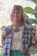 Load image into Gallery viewer, Dirty Hippie Tee - Vintage Tan
