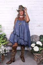 Load image into Gallery viewer, Prairie Sky Dress - Chambray
